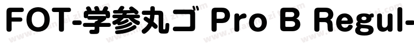 FOT-学参丸ゴ Pro B Regul字体转换